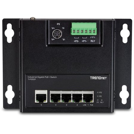TRENDnet TI-PG50F - Industrial - switch - 5 porter - ikke-styrt - TAA-samsvar