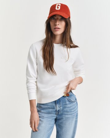 GANT Damen Tonal Rundhals-Sweatshirt (L)