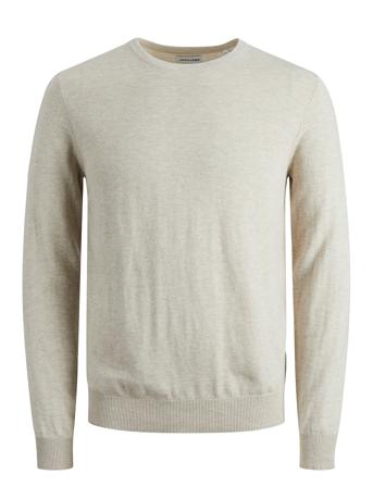 Jjeemil Knit Crew Neck Noos Grey Jack & J S
