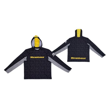 Megabass Game Hoodie Black - XXL