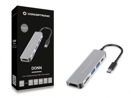 CONCEPTRONIC DONN02G - dokkingstasjon - USB-C - HDMI