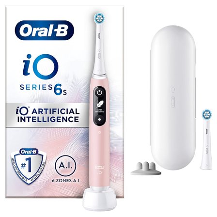Oral-B iO 6s Eltandbørste Pink, Medicin & Pleje, Tandbørster, El-tandbørster