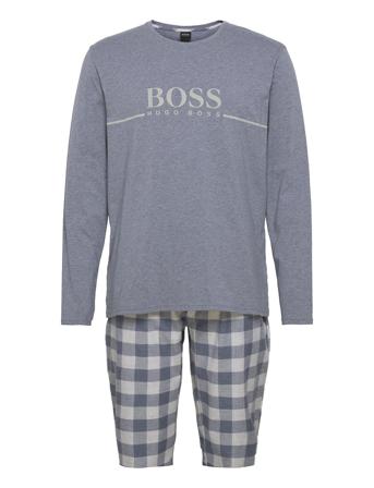 Cosy Long Set Pyjamas Nattøj Multi/mønstret BOSS