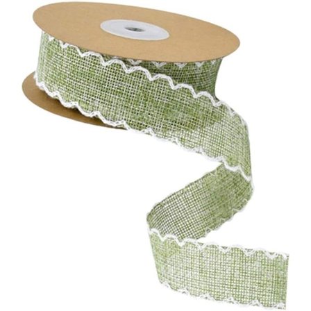 1 Rull 10 Meter Linbånd Burlap Bånd Stoffbånd DIY DXGHC