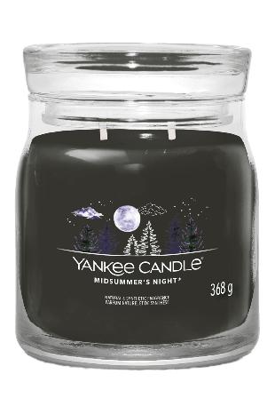 Yankee Candle Signature Medium Jar Midsummers Night Ljus & ljusstakar Svart 368 g