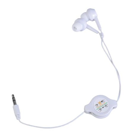 Infällbara 3,5 mm hörlurar med sladd, In-Ear hörlurar med sladd, Hörlurar, 3,5 mm hörlurar med sladd för smartphones