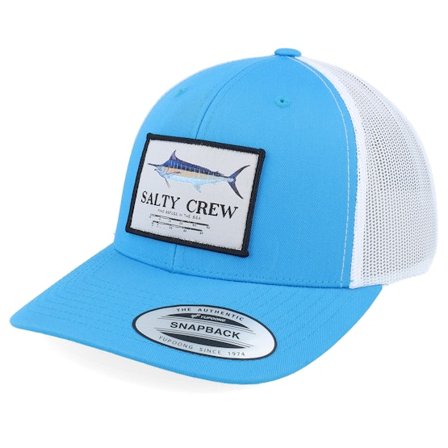 Salty Crew - Bleu trucker Casquette - Marlin Mount Retro Turquoise/White Trucker @ Hatstore