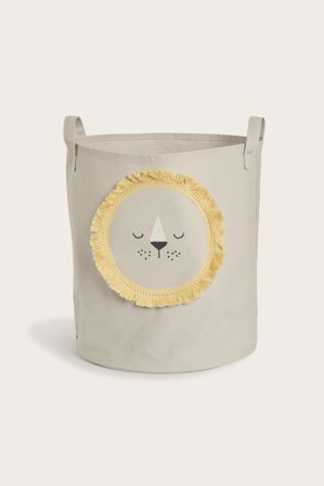 Newbie | Tygkorg med lejonansikte | Beige