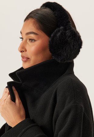 Pieces - Pcjutlandia Earmuffs - Black - Kläder - - Bubbleroom