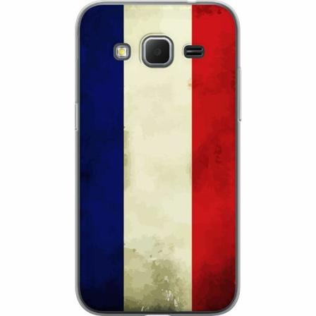 Samsung Galaxy Core Prime Genomskinligt Skal Frankrike