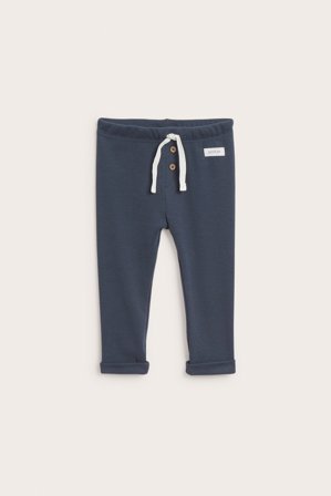 Newbie | Ribbade leggings Mörkblå 80 | Mörkblå