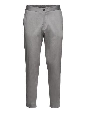 Slhslimtape-Dann Flex Ank Pants Chinos Byxor Grå Selected Homme