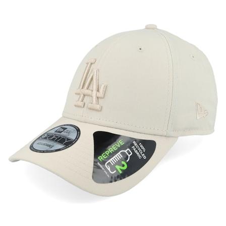 New Era - MLB Beige adjustable Caps - Los Angeles Dodgers Repreve Outline 9FORTY Stone/Stone Adjustable @ Hatstore