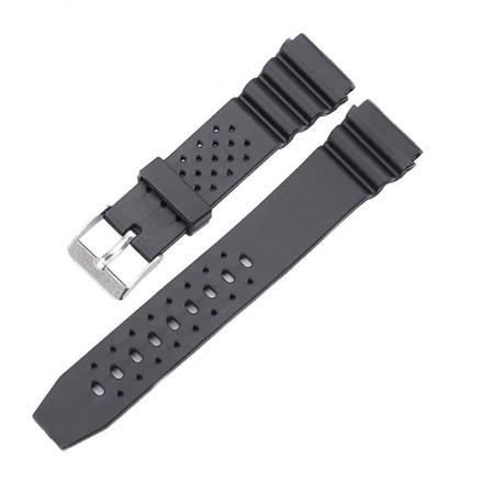 Klockarmband Silikon Sportig Svart - Flera Storlekar Black 18 Mm