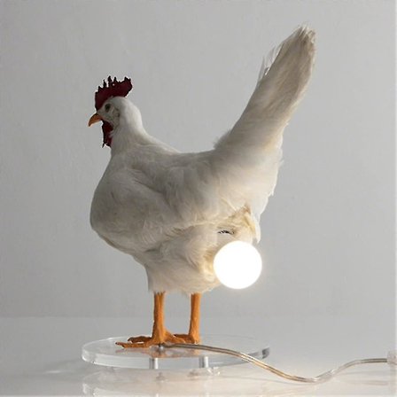Verpehøner LED-lampe Egg Night Lamp Desktop Artwork