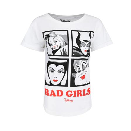 Disney Dam/dam Bad Girls T-shirt L Vit/svart/röd