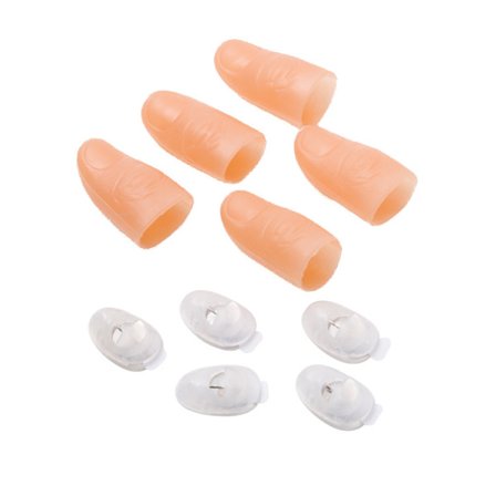 5 kpl taikapeukalovalot Tekosormi LED-valo Vilkkuva peukalovalo Taikatemppu Vilkkuva peukalovalo LED-pilailulelu Taikarekvisiittaa Juhliin