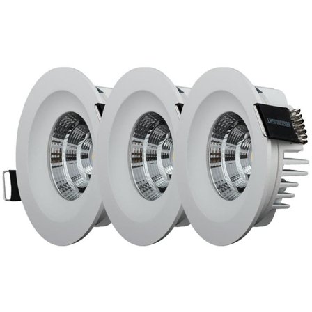 Designlight QB-304MW Downlight fast, 3-pakning 2700 K, Belysning