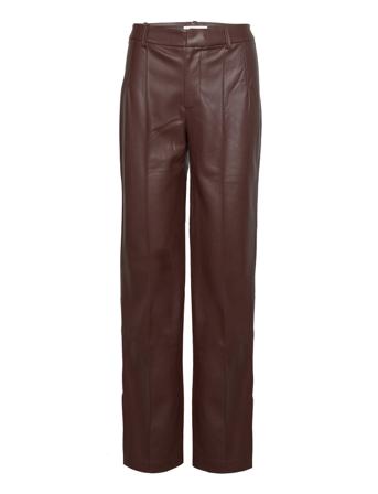 Maki Trousers Leather Leggings/Housut Ruskea Mango