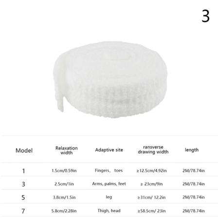 2M/Rulle Elastisk Netbandage til Sårforbinding 3.8CM2M