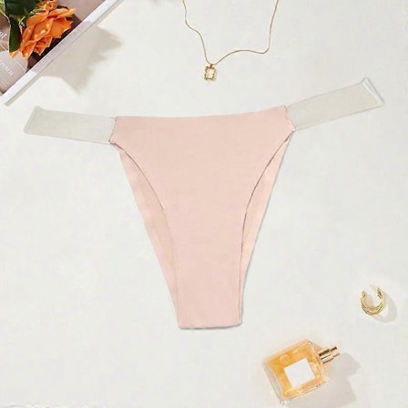 Sømløs usynlig truse for kvinner, gjennomsiktig midjestropp, sexy stringtruser Xs S M