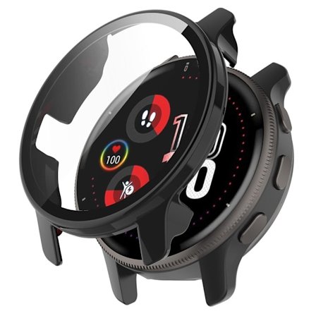 Garmin Venu 2 Plus-skydd med skärmskydd i härdat glas - Svart