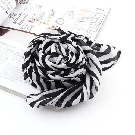 Mjuk Smoothsummer Style Kvinner Jenter Chiffon Lang Trykt Sjal