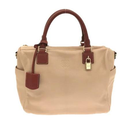 Loewe Pre-owned Pre-owned Läder handvskor beige, Dam Vintage Väskor, Dam, Storlek: ONE SIZE