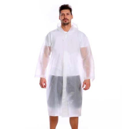 Ultralett Regnponcho Bærbar Vanntett Regnjakke Menn Kvinner Sykling Regndeksel Hettematte Regnjakke for Turisme Vandring Fiske Camping Ryggsekk