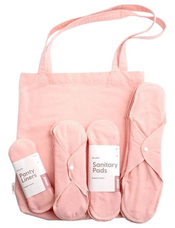 Imse Vimse Start Kit Sanitary Pads, Pink - Pink - ONE SIZE