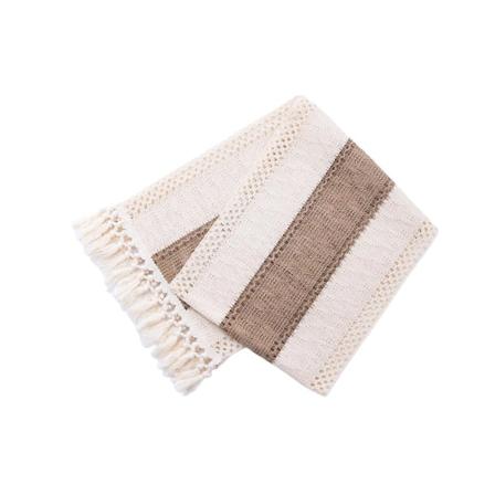 1/2/3/5 Spids Macrame Bordløber Naturlig Hul Tassel Hæklet Blonder