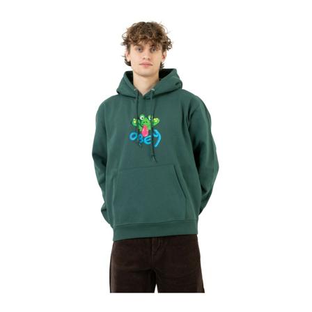 Obey, Hoodies Zielony, Mężczyzna, Rozmiar: S