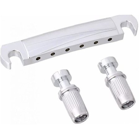 Gitarr Tail Stop Lever Växel Ersättning Silver Tail Med Stop Lever (silver) (1st)