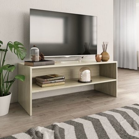 vidaXL TV-bänk sonoma ek 100x40x40 cm konstruerat trä brun