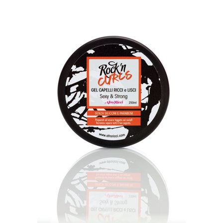 AFRORICCI Rock' n Curls Gel per Capelli Ricci e Lisci - Sexy & Strong 250ml - Gel Capelli