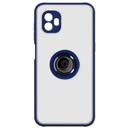 Cover til Samsung Galaxy Xcover 6 Pro Bi-materiale Metal Ring Video Support blå