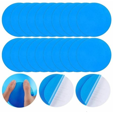 Sett med 20 selvklebende lapper for reparasjon av svømmebasseng - PVC - For oppblåsbare madrasser,