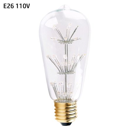 Vintage retropære glødetrådspære 3W 2200K-E26 110V 3W