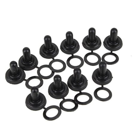 10 stk. Mini vippekontakt S Støvlehætte Ance Gummidæksel Låg