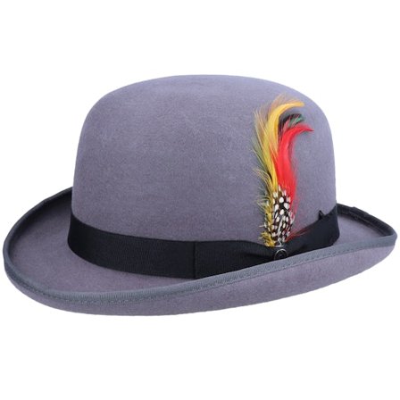 Jaxon & James - Grey bowler Kapelusz - English Derby Grey Bowler @ Hatstore