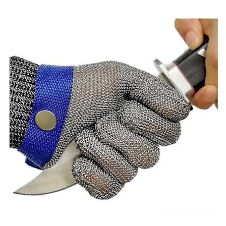 Kuttsikre hansker rustfritt ståltråd netting slakter sikkerhetsarbeidshansker for kjøttskjæring, fiske (medium, 2 stk.)_Billiga Gåvor