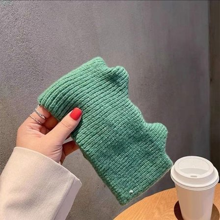 Strikket hårbånd Bredside pannebånd GRØNN