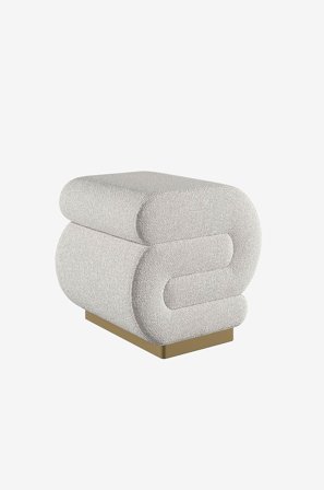 Homitis - Puff Sally - Hvit - Sittepuffer - Fra Homeroom