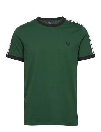 Taped Ringer T-Shirt T-shirts Short-sleeved Vihreä Fred Perry