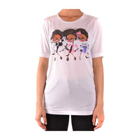 Dsquared2 Short Sleeves T-shirt , Wit , Dames , Maat: M