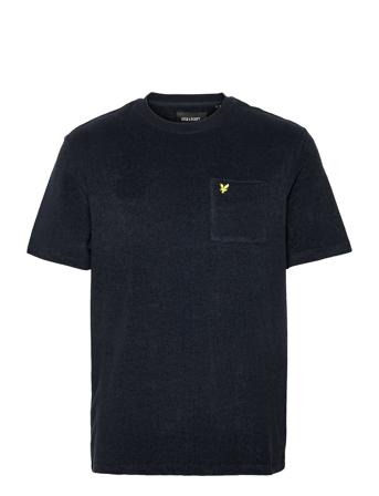 Boucle T-Shirt T-shirts Short-sleeved Sininen Lyle & Scott