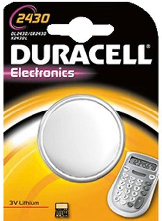 Duracell Duralock 2430 batteri x CR2430 - Li