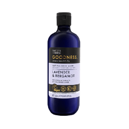 Baylis & Harding Goodness Sleep Lavender Bergamot Body Wash Bad dusch Unisex Transparant 500 ML
