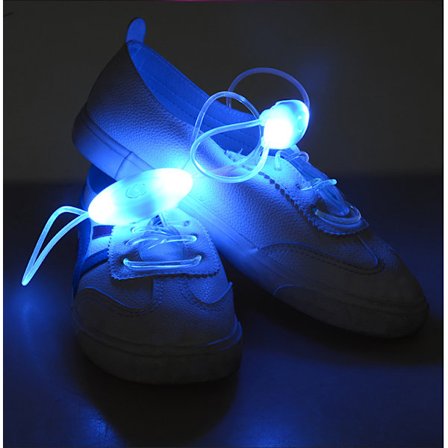 1 par säkerhetssnoddar med flerfärgad LED-nattbelysning - bl