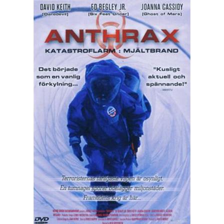 Anthrax - Katastroflarm: Mjältbrand -dvd
